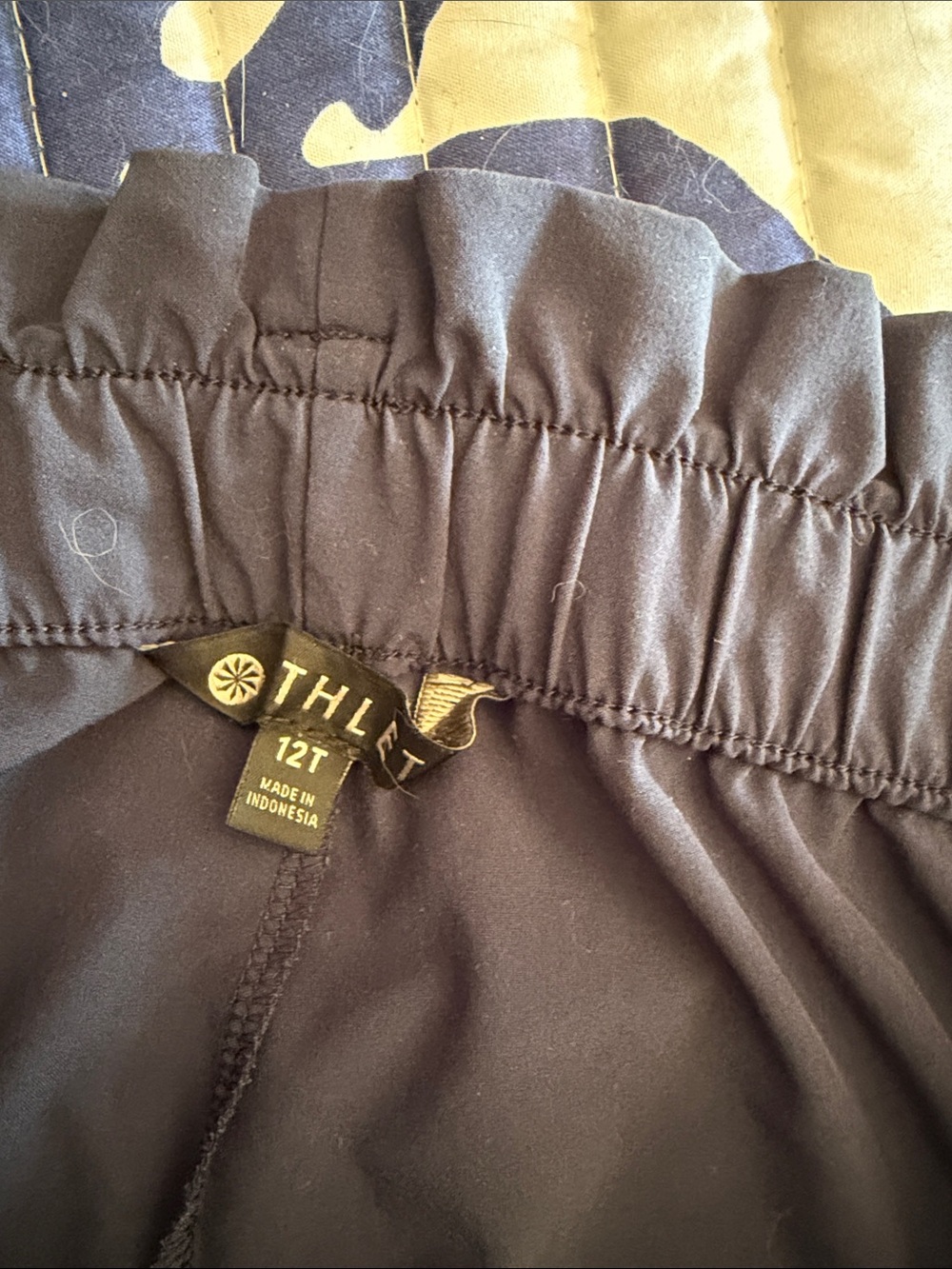 Athleta lightweight navy pants 12t - Picture 6 of 7